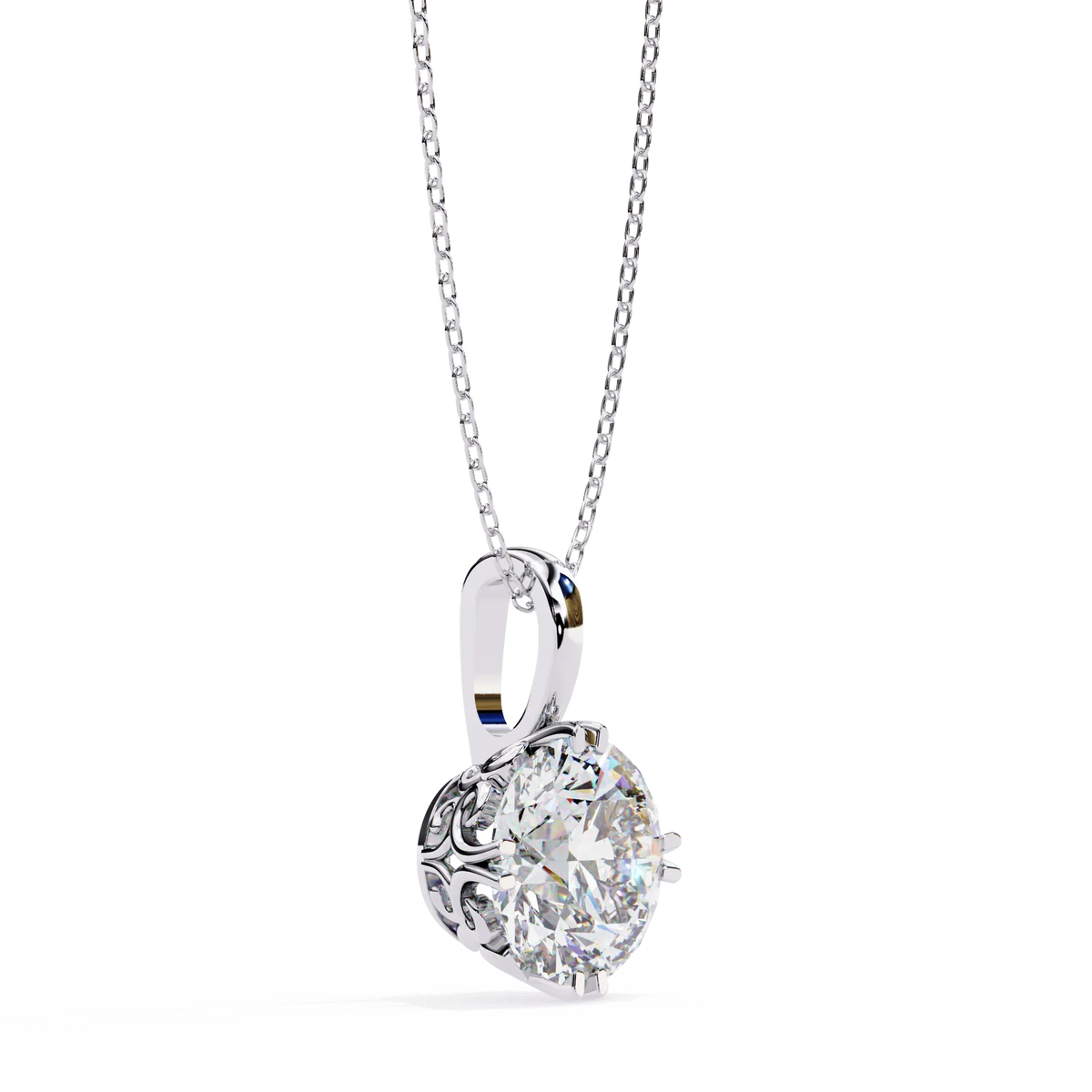 Lyra Solitaire Lab-Grown Diamond Pendant - Ophiratbf
