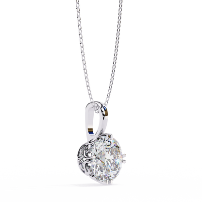 Lyra Solitaire Lab-Grown Diamond Pendant