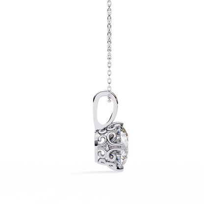 Lyra Solitaire Lab-Grown Diamond Pendant