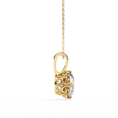 Lyra Solitaire Lab-Grown Diamond Pendant