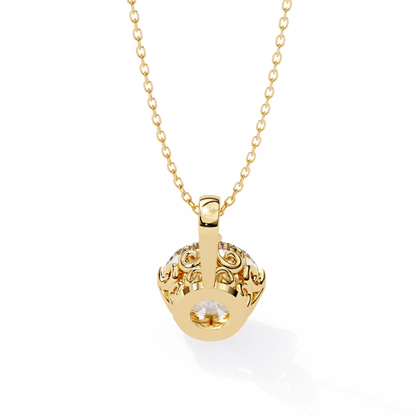 Lyra Solitaire Lab-Grown Diamond Pendant