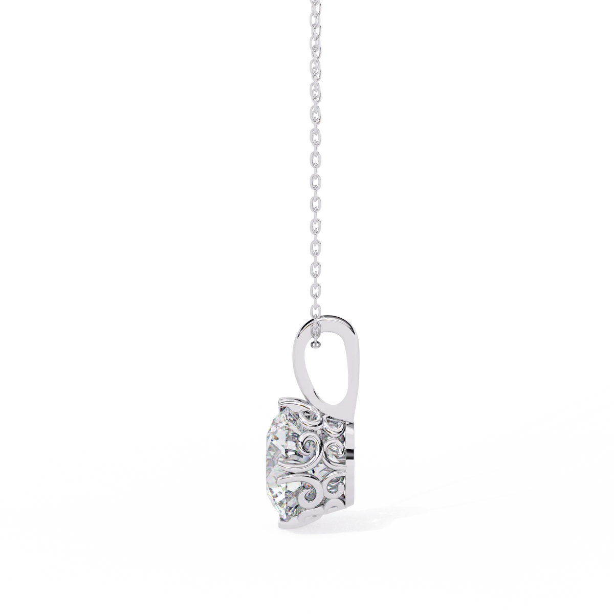 Lyra Solitaire Lab-Grown Diamond Pendant - Ophiratbf