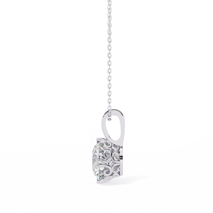 Lyra Solitaire Lab-Grown Diamond Pendant