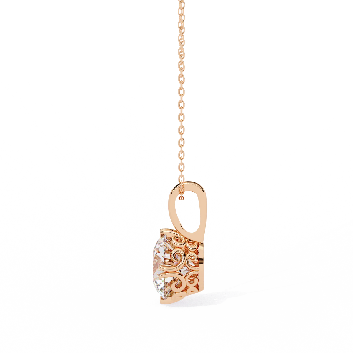 Lyra Solitaire Lab-Grown Diamond Pendant - Ophiratbf