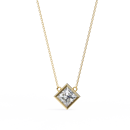 Solstice Bezel Princess Pendant