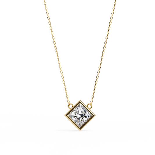 Solstice Bezel Princess Pendant