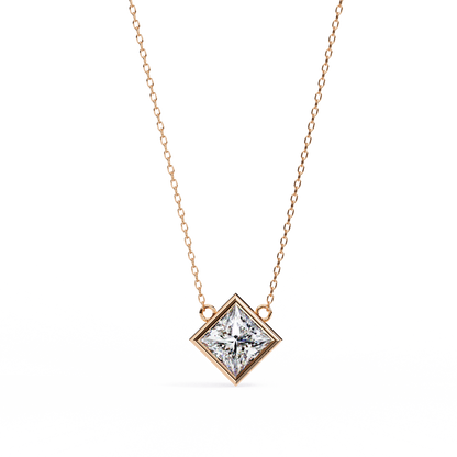 Solstice Bezel Princess Pendant