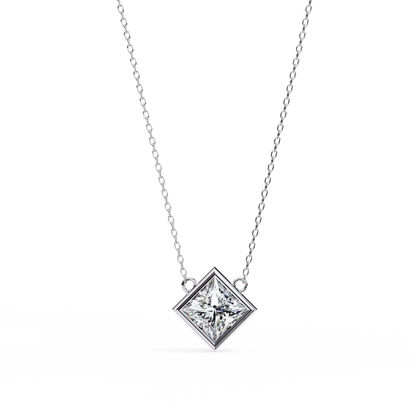 Solstice Bezel Princess Pendant