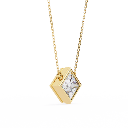 Solstice Bezel Princess Pendant