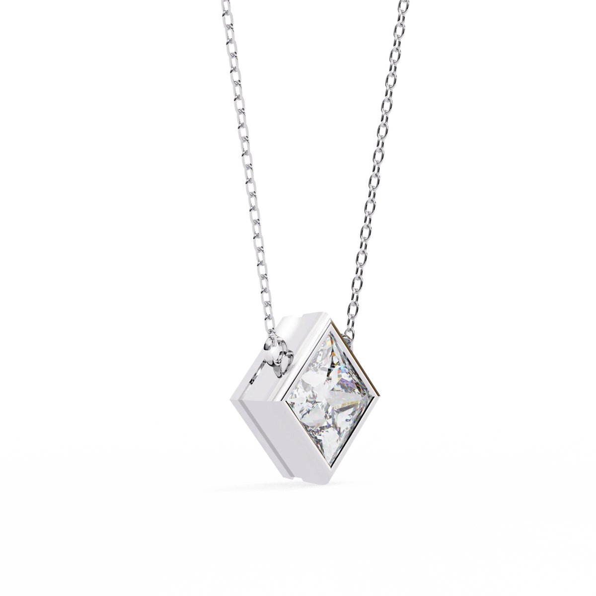 Solstice Bezel Princess Pendant - Ophiratbf