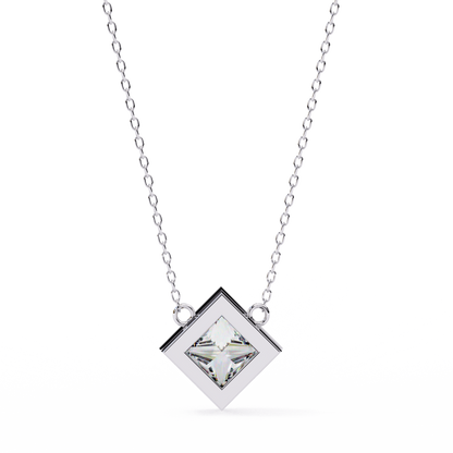 Solstice Bezel Princess Pendant