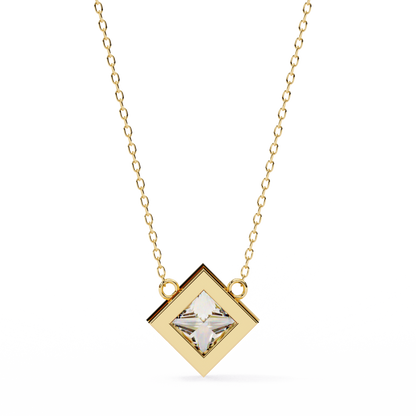 Solstice Bezel Princess Pendant