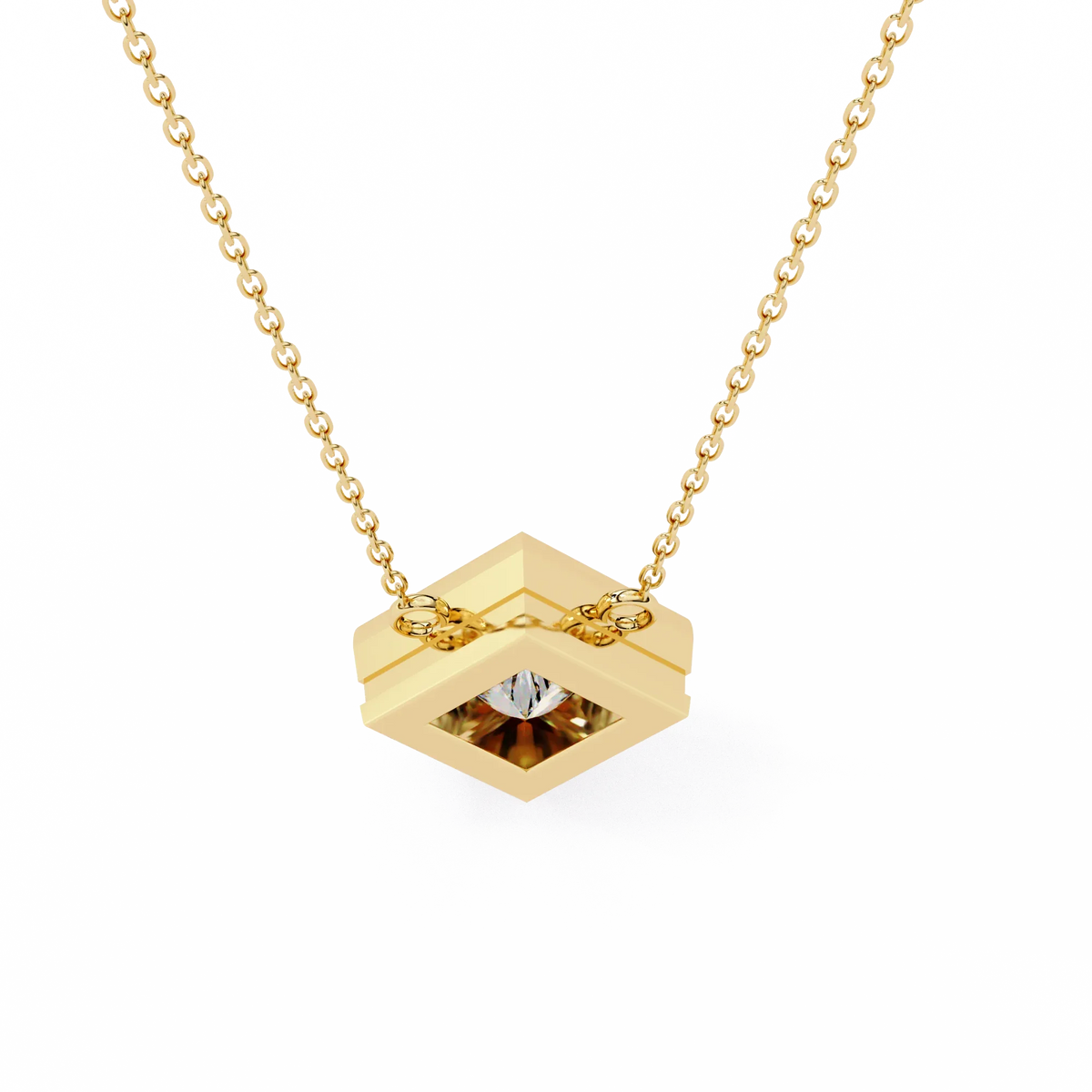 Solstice Bezel Princess Pendant - Ophiratbf