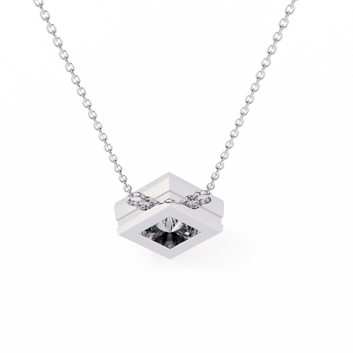 Solstice Bezel Princess Pendant - Ophiratbf