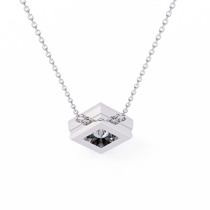 Solstice Bezel Princess Pendant