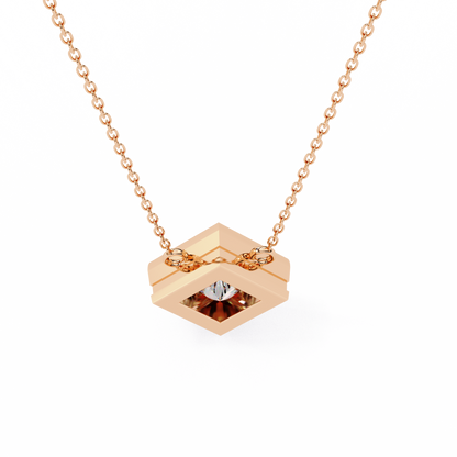Solstice Bezel Princess Pendant