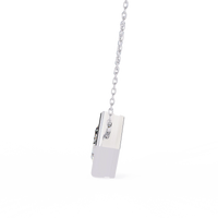 Solstice Bezel Princess Pendant - Ophiratbf