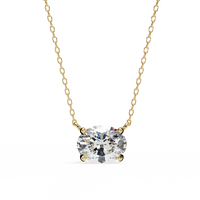 Elowen Oval Lab-Grown Diamond Necklace - Ophiratbf