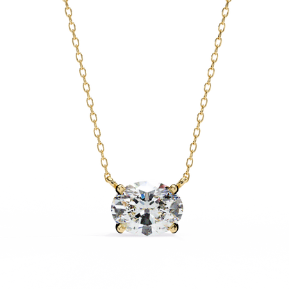 Elowen Oval Lab-Grown Diamond Necklace