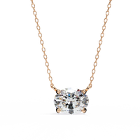 Elowen Oval Lab-Grown Diamond Necklace - Ophiratbf