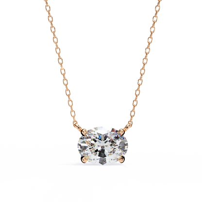Elowen Oval Lab-Grown Diamond Necklace