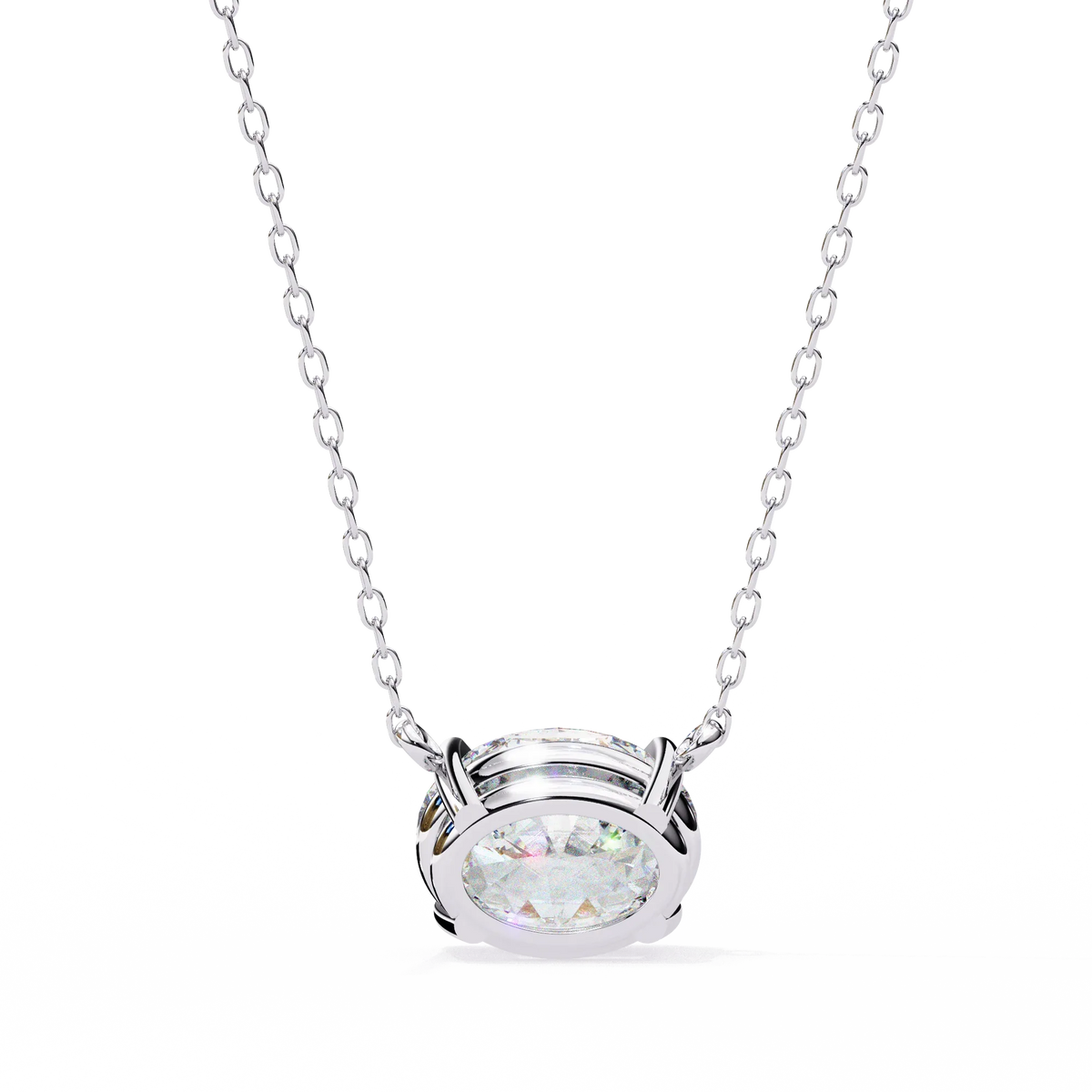 Elowen Oval Lab-Grown Diamond Necklace - Ophiratbf