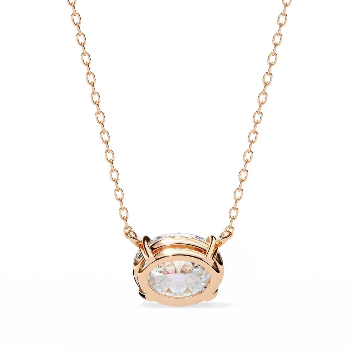 Elowen Oval Lab-Grown Diamond Necklace - Ophiratbf