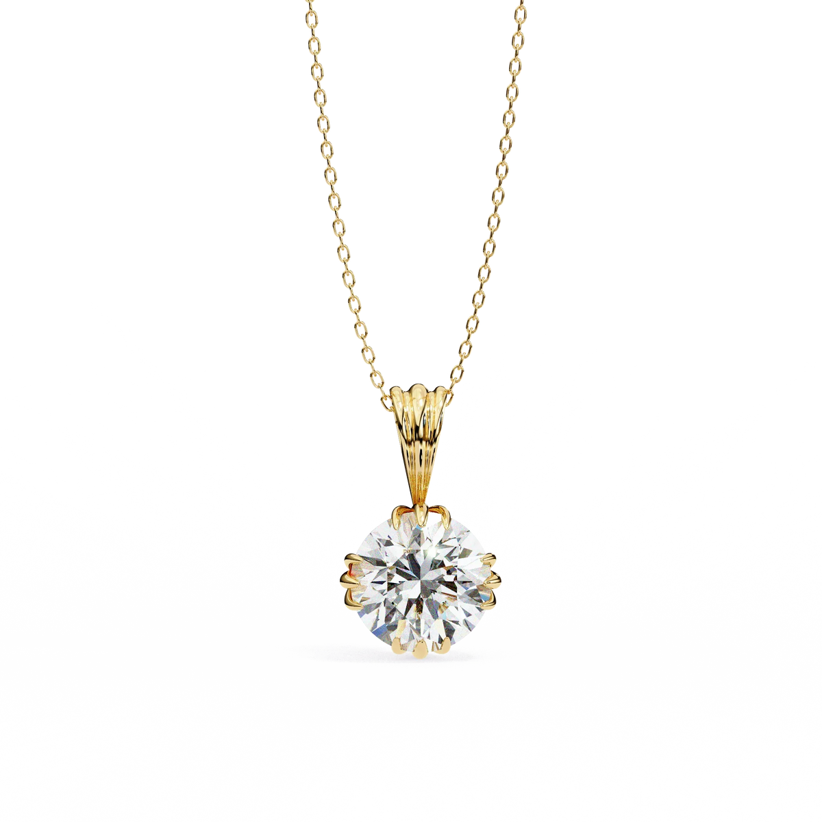 Fleur Radiance Lab-Grown Diamond Pendant - Ophiratbf
