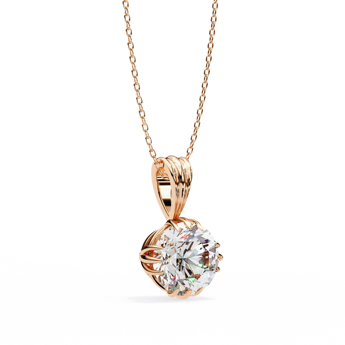 Fleur Radiance Lab-Grown Diamond Pendant - Ophiratbf