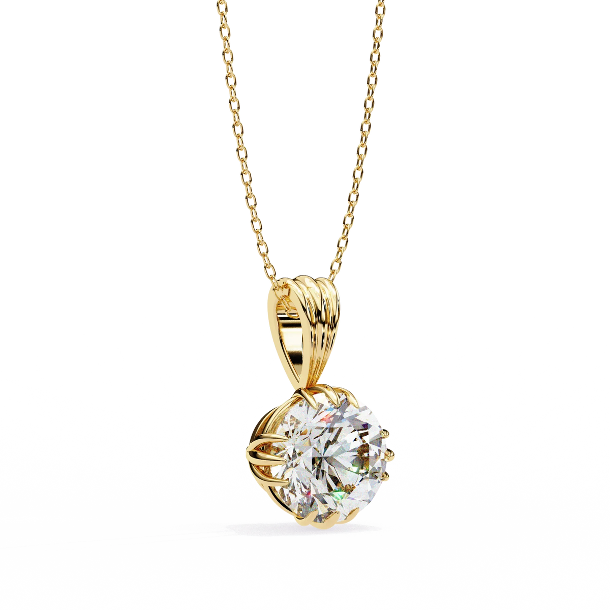 Fleur Radiance Lab-Grown Diamond Pendant - Ophiratbf