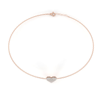 LoveGlow Lab Grown Diamond Heart Bracelet