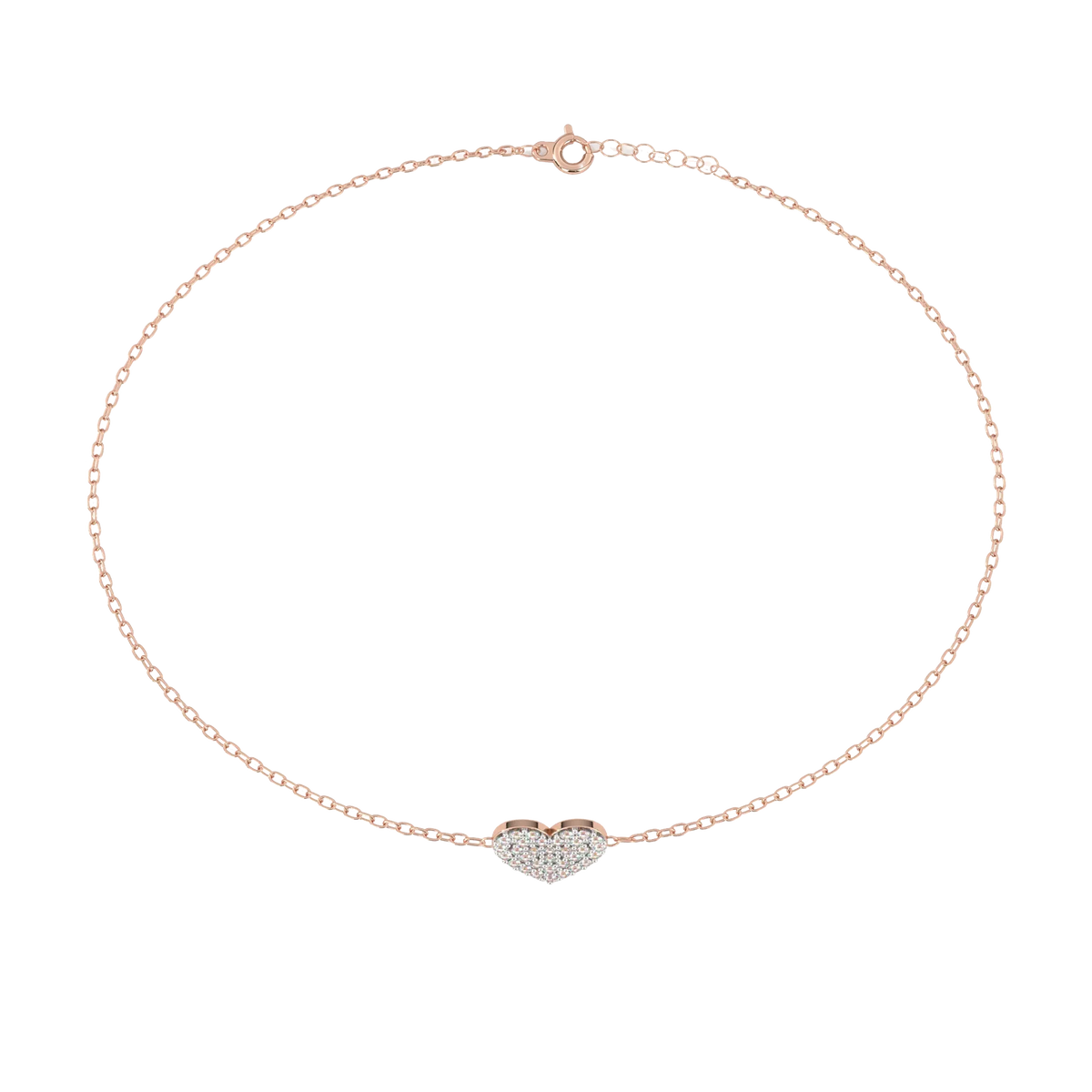 LoveGlow Lab Grown Diamond Heart Bracelet - Ophiratbf