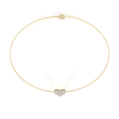 LoveGlow Lab Grown Diamond Heart Bracelet