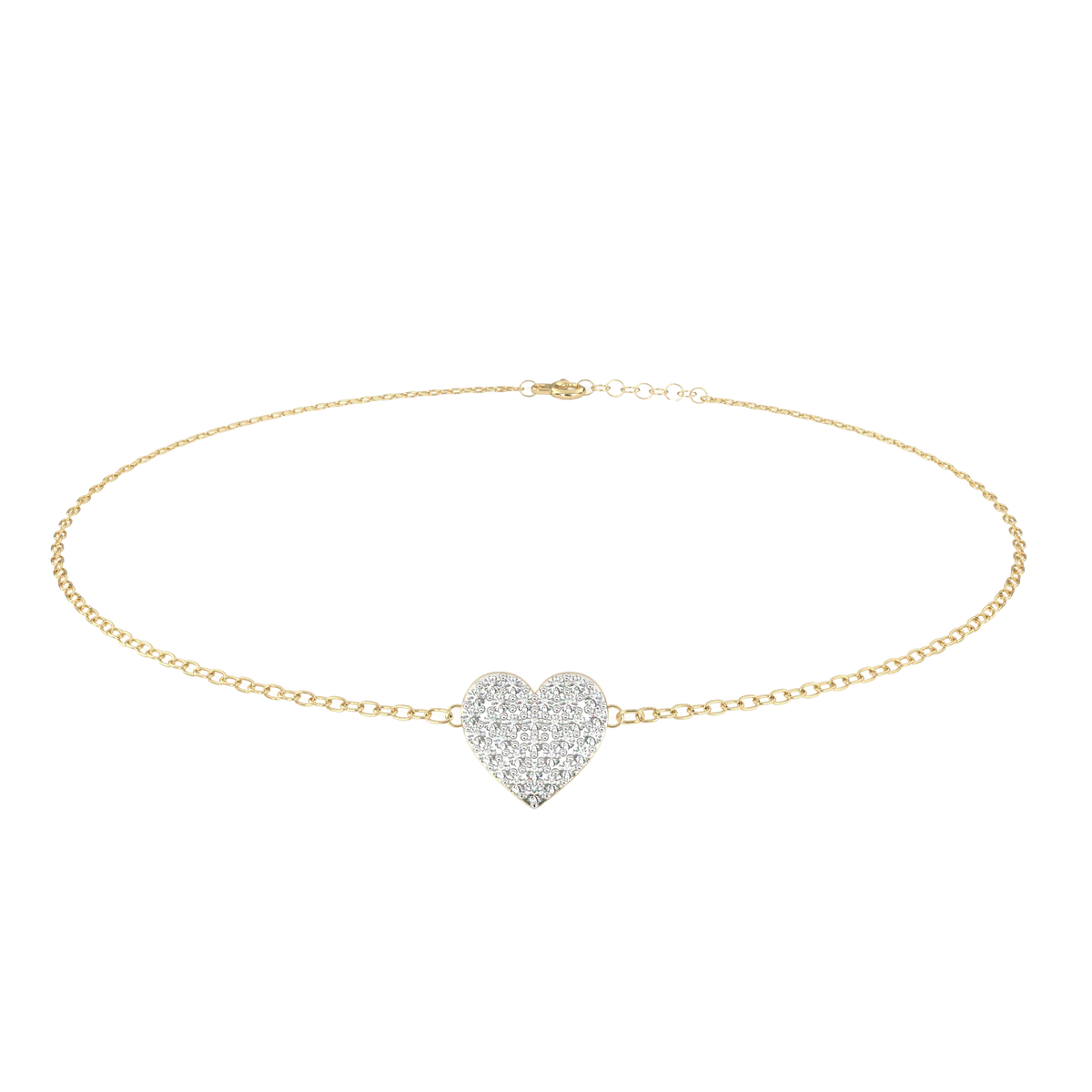 LoveGlow Lab Grown Diamond Heart Bracelet - Ophiratbf
