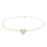 LoveGlow Lab Grown Diamond Heart Bracelet - Ophiratbf