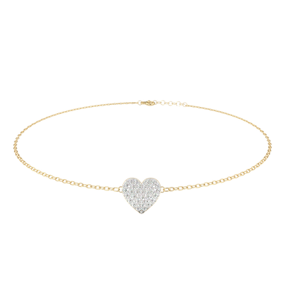 LoveGlow Lab Grown Diamond Heart Bracelet