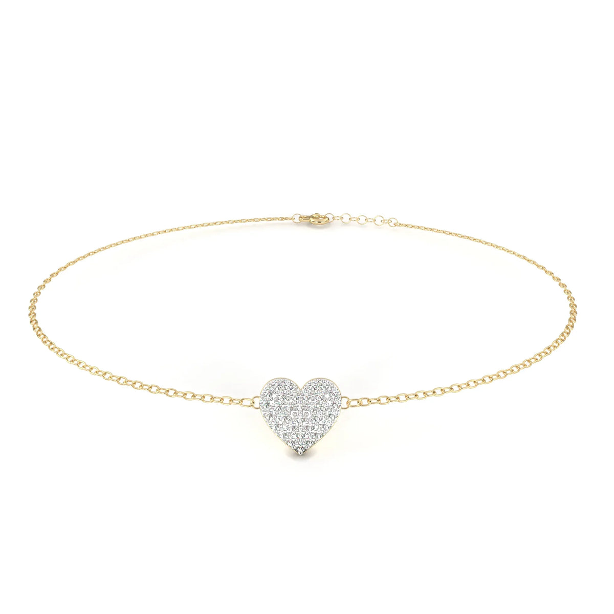 LoveGlow Lab Grown Diamond Heart Bracelet - Ophiratbf