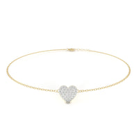 LoveGlow Lab Grown Diamond Heart Bracelet - Ophiratbf