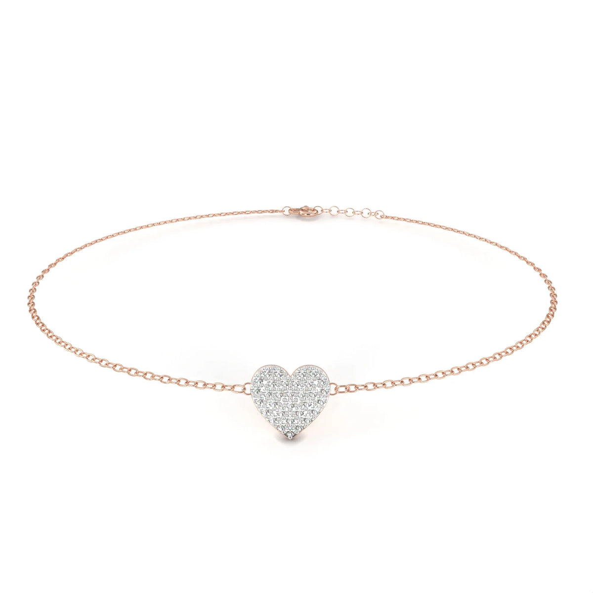 LoveGlow Lab Grown Diamond Heart Bracelet - Ophiratbf