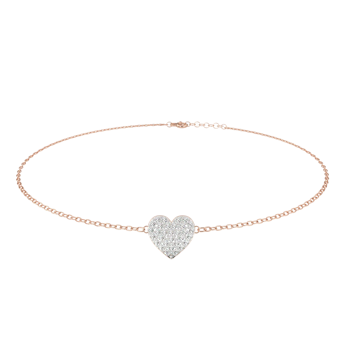 LoveGlow Lab Grown Diamond Heart Bracelet - Ophiratbf