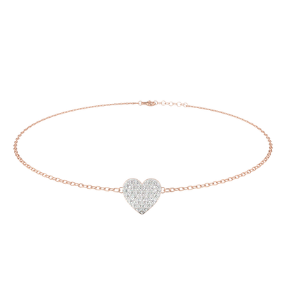 LoveGlow Lab Grown Diamond Heart Bracelet