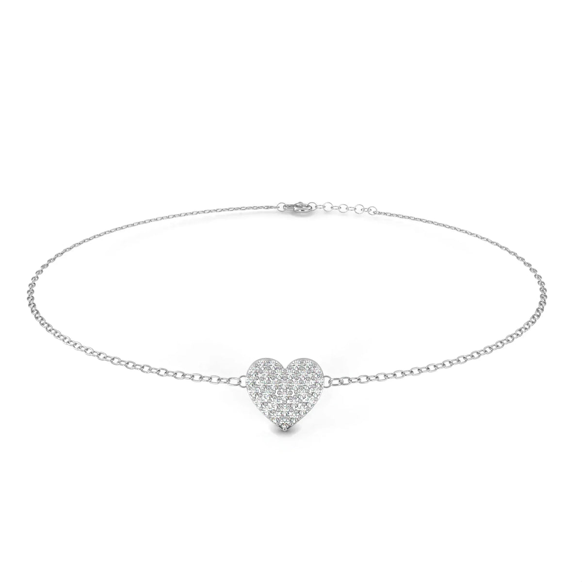 LoveGlow Lab Grown Diamond Heart Bracelet - Ophiratbf