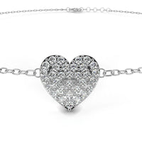 LoveGlow Lab Grown Diamond Heart Bracelet - Ophiratbf
