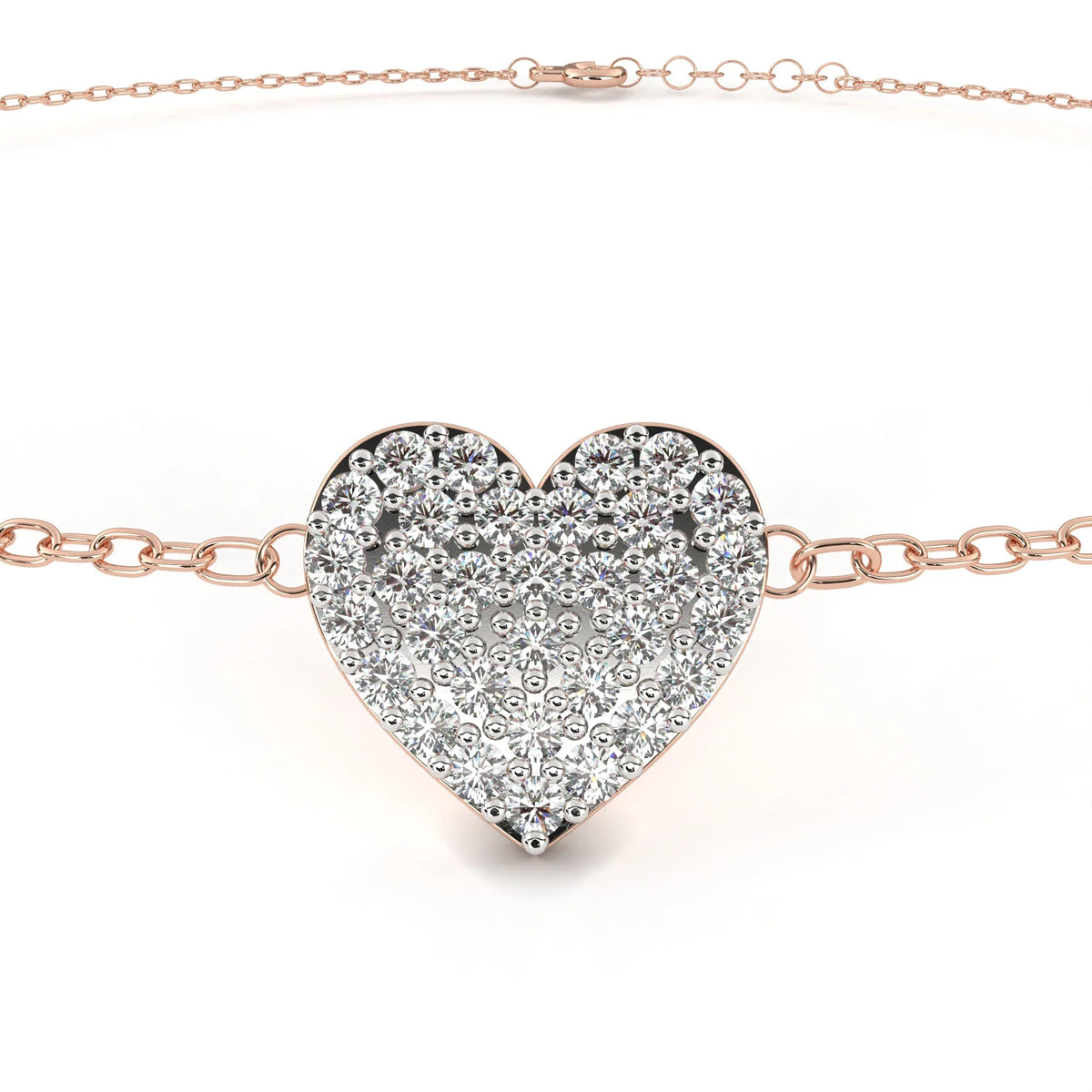 LoveGlow Lab Grown Diamond Heart Bracelet - Ophiratbf