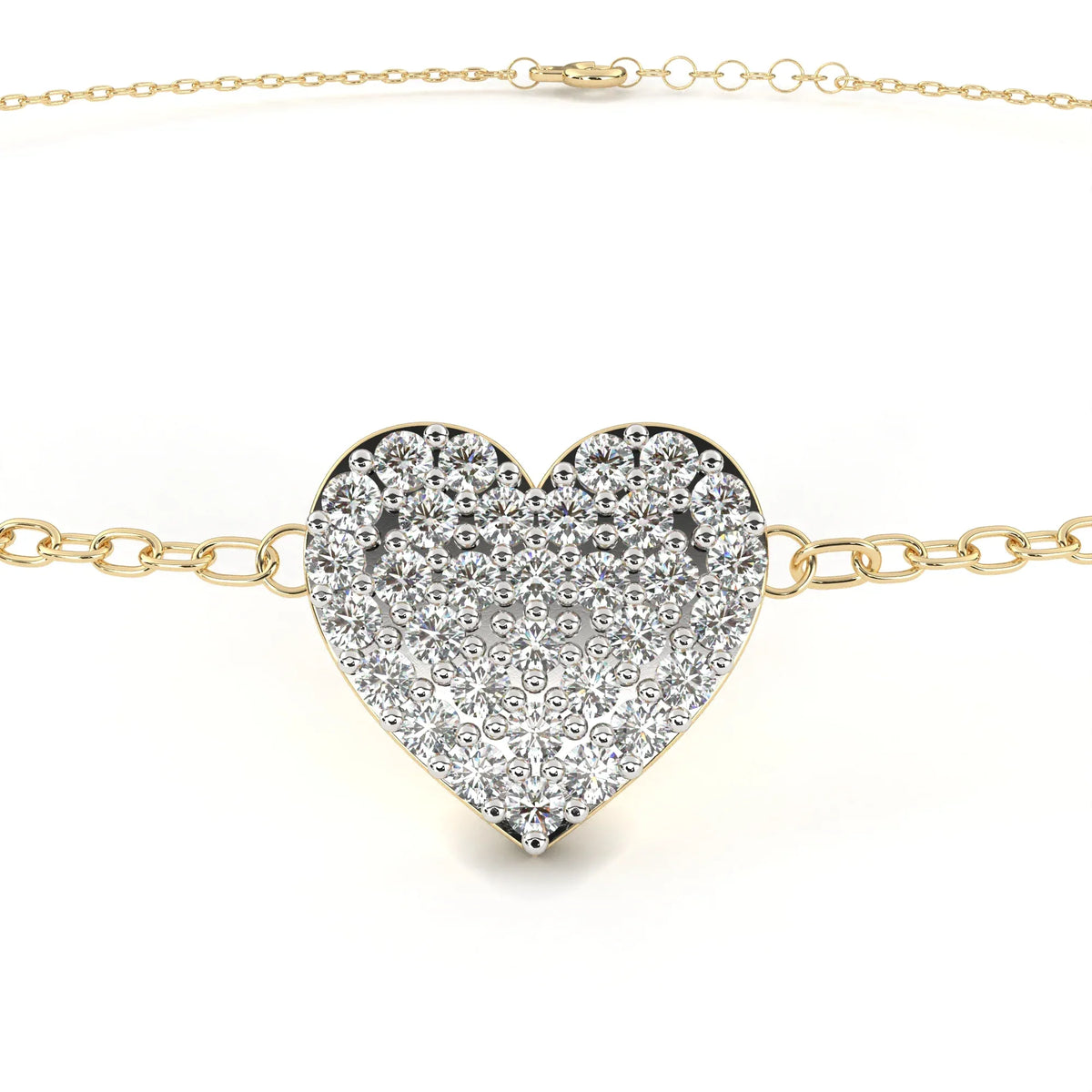 LoveGlow Lab Grown Diamond Heart Bracelet - Ophiratbf
