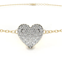 LoveGlow Lab Grown Diamond Heart Bracelet - Ophiratbf