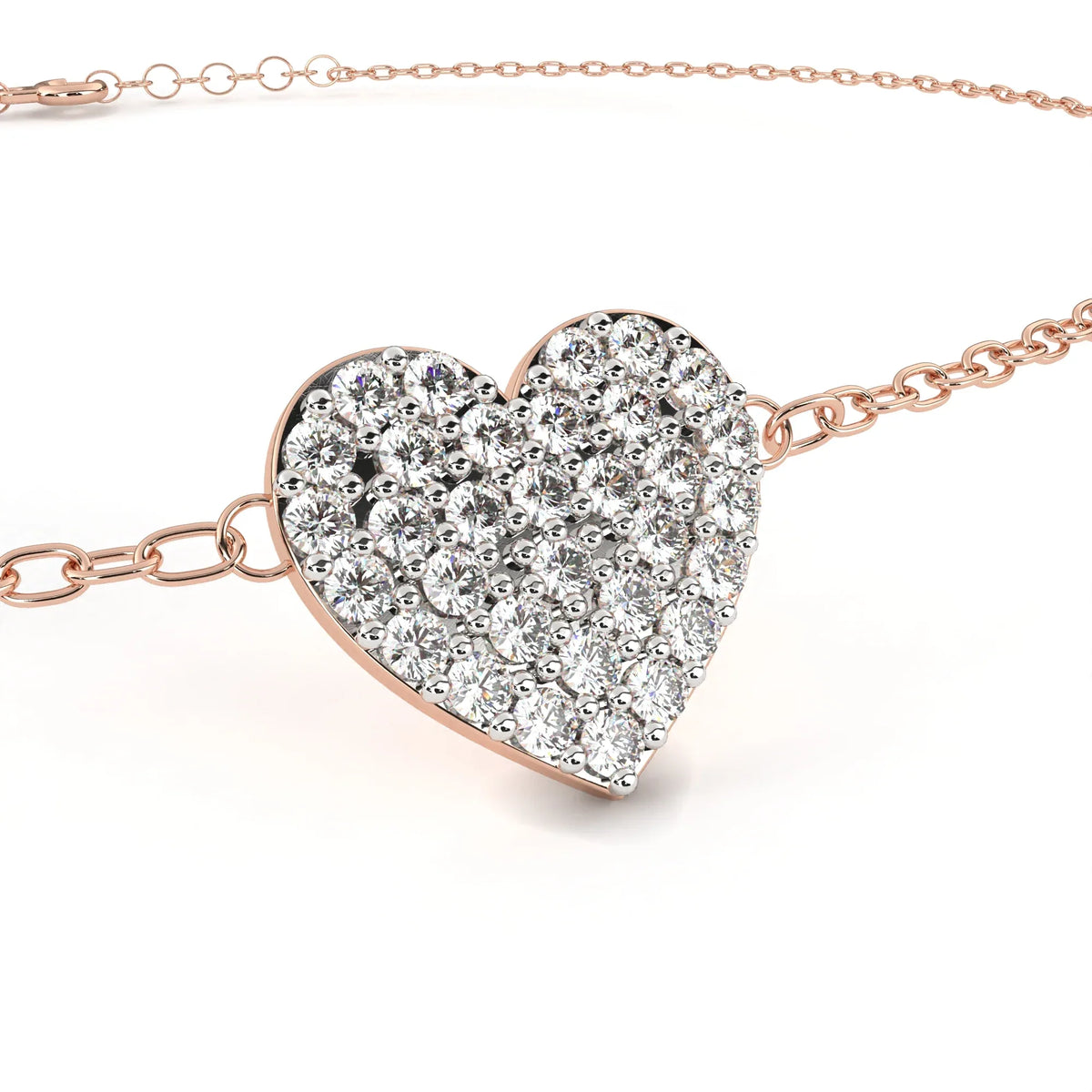 LoveGlow Lab Grown Diamond Heart Bracelet - Ophiratbf