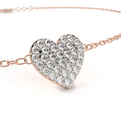 LoveGlow Lab Grown Diamond Heart Bracelet