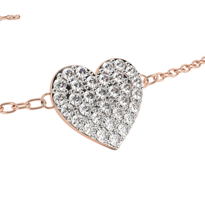 LoveGlow Lab Grown Diamond Heart Bracelet