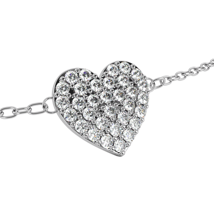 LoveGlow Lab Grown Diamond Heart Bracelet